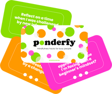 Ponderfy Cards Team Pack of 5 - Mindfulness hacks for busy people