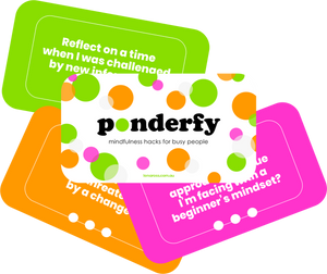 Ponderfy Cards Team Pack of 5 - Mindfulness hacks for busy people