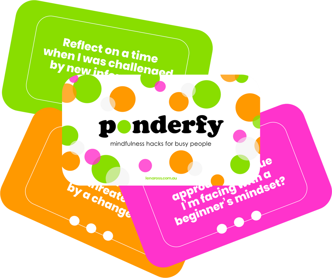 Ponderfy Cards - Mindfulness hacks for busy people